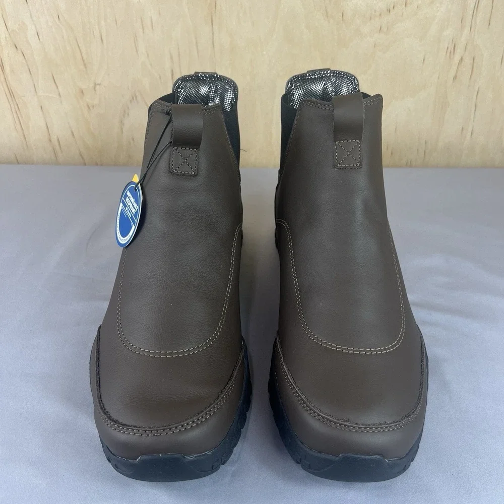 Columbia Fairbanks Rover Chelsea Boots Men's 13 Brown Waterproof 200G BM5597